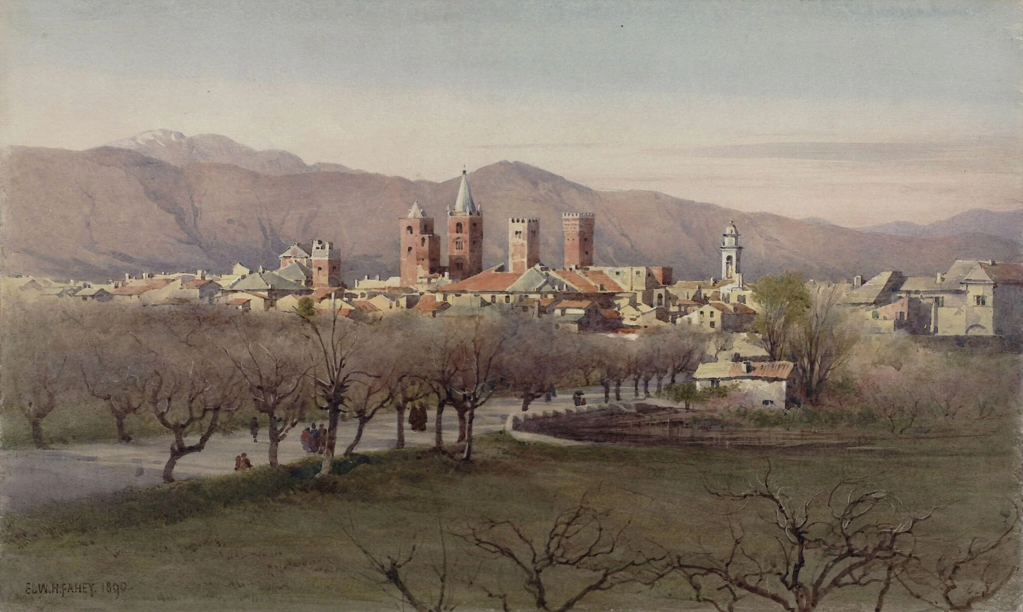 Albenga, a town on the Riviera, detail
