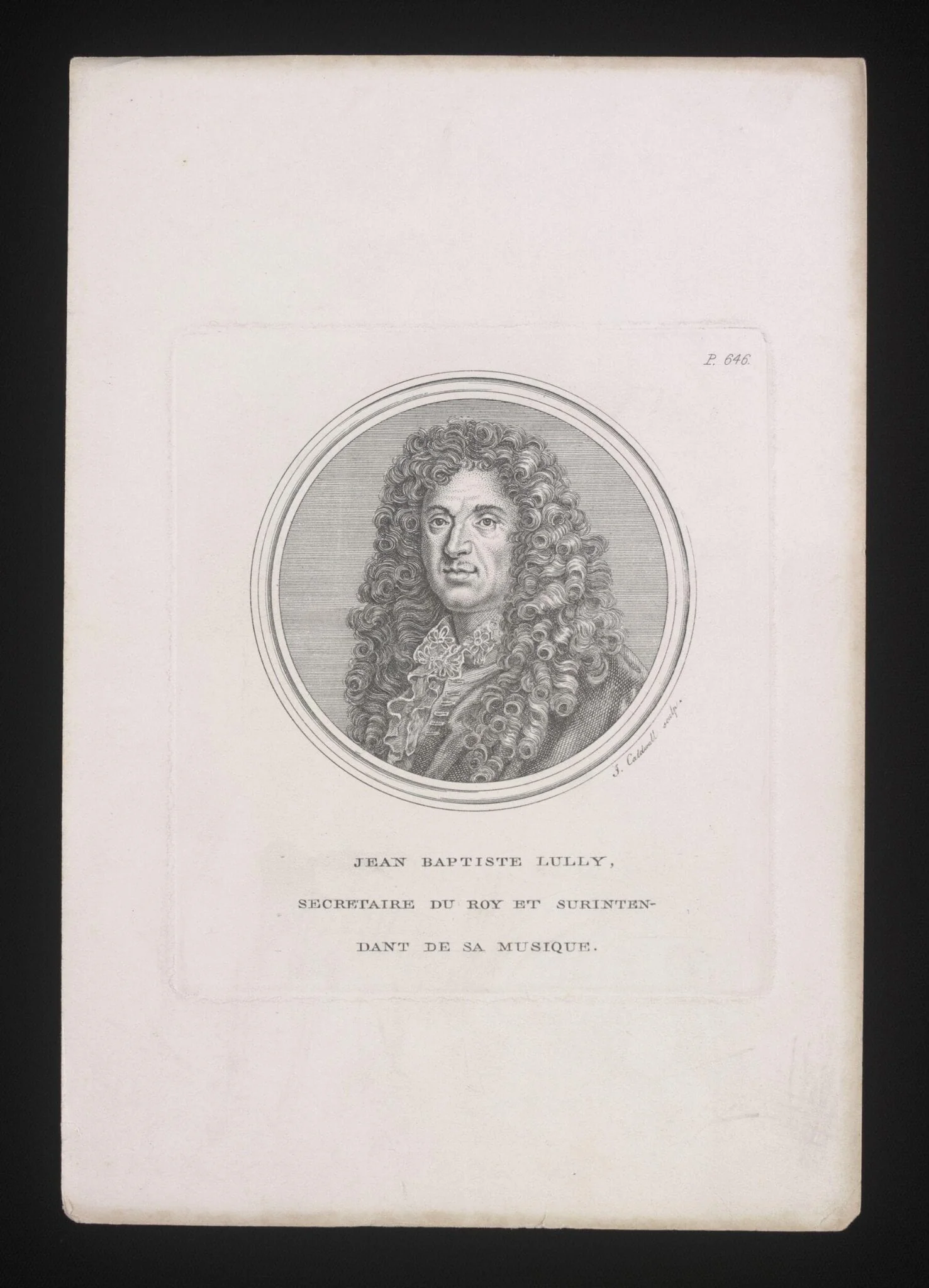 John Baptist Lully, detail