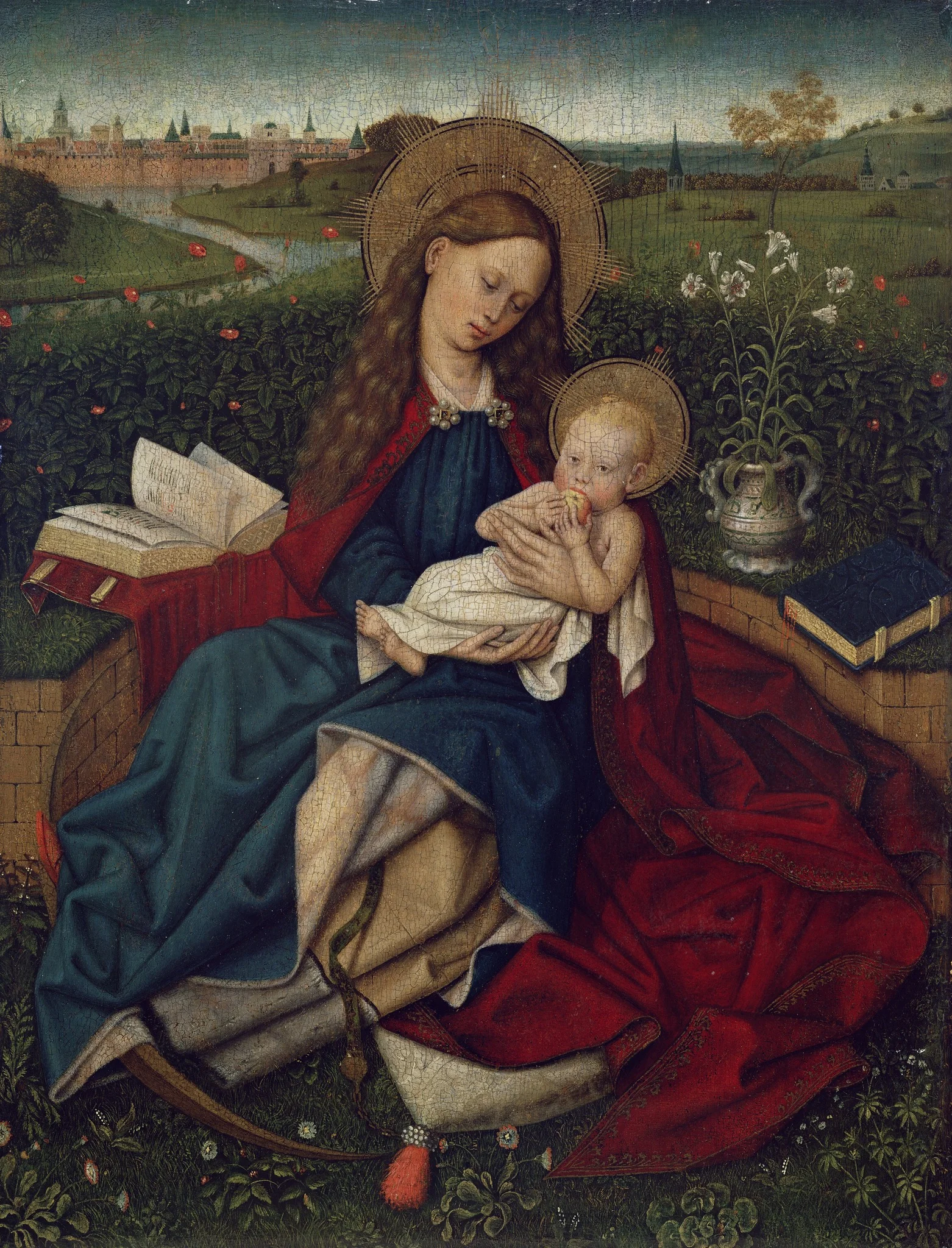 The Madonna of Humility, detail