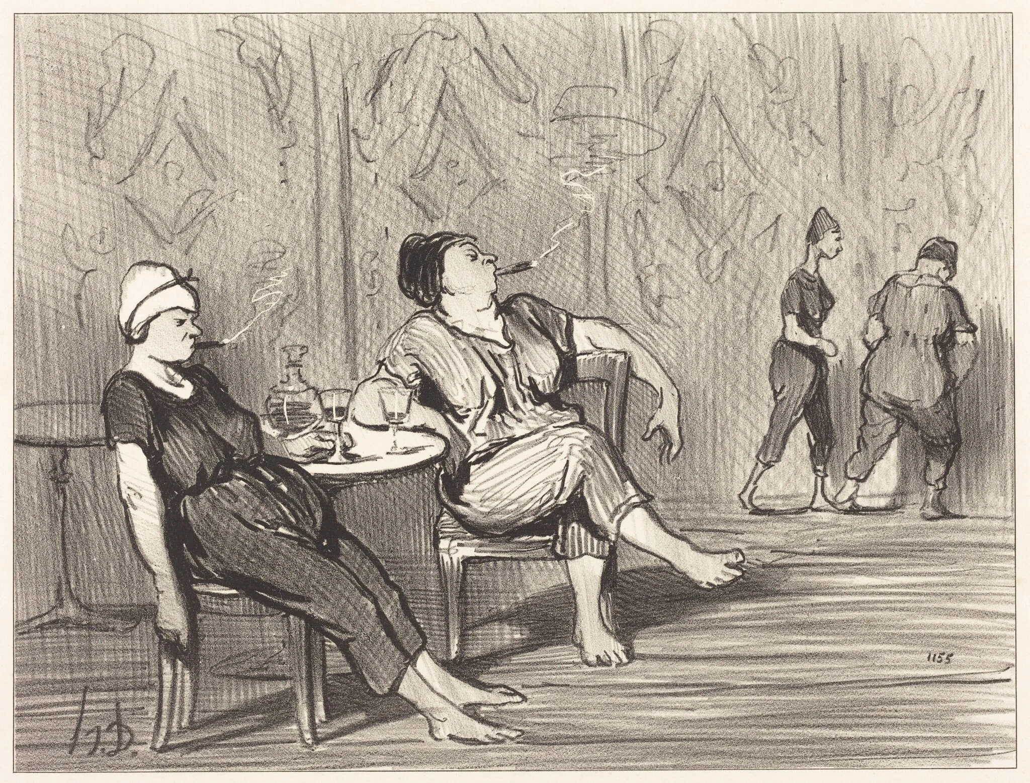 A la buvette, detail