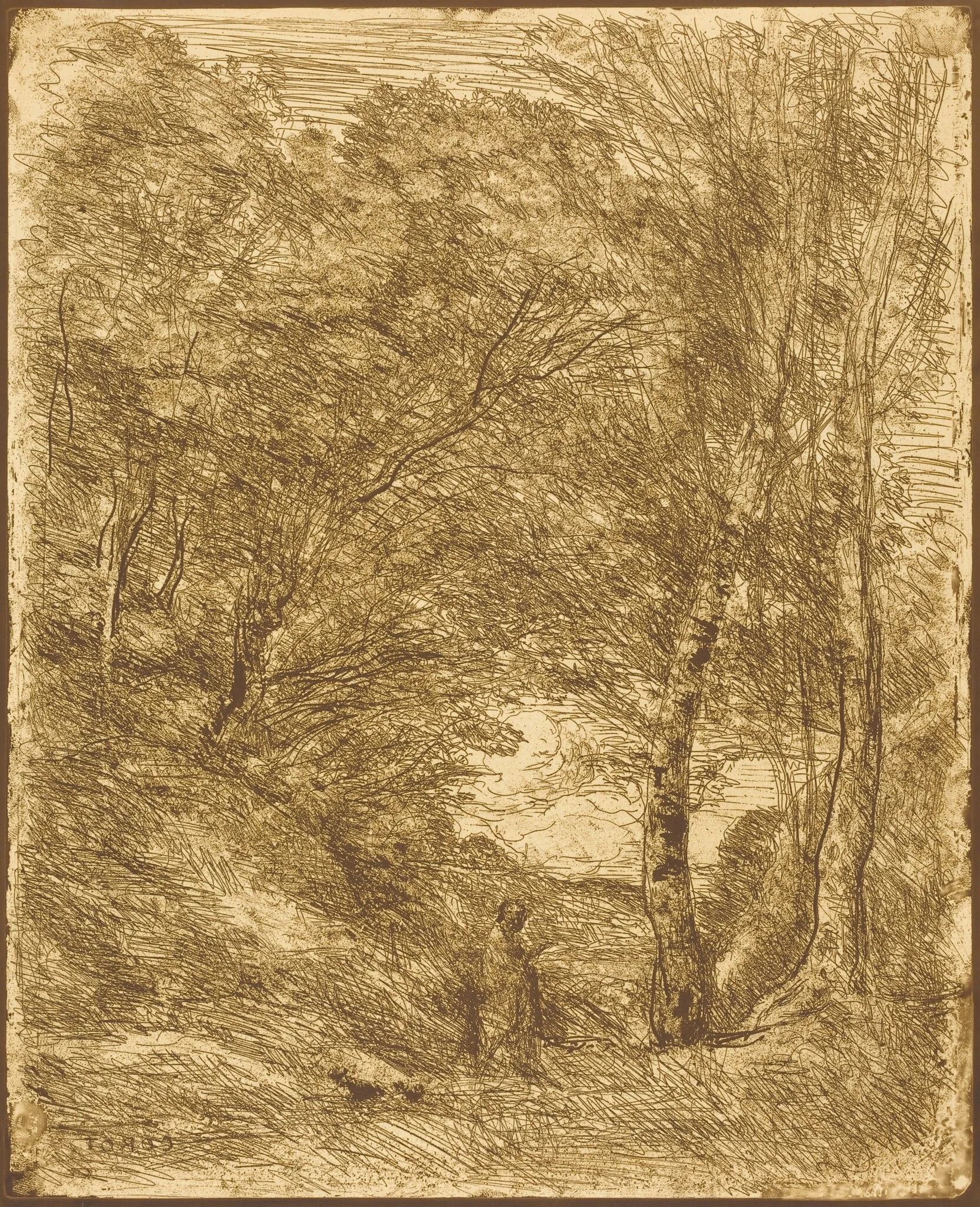 The Gardens of Horace (Les Jardins d'Horace), detail