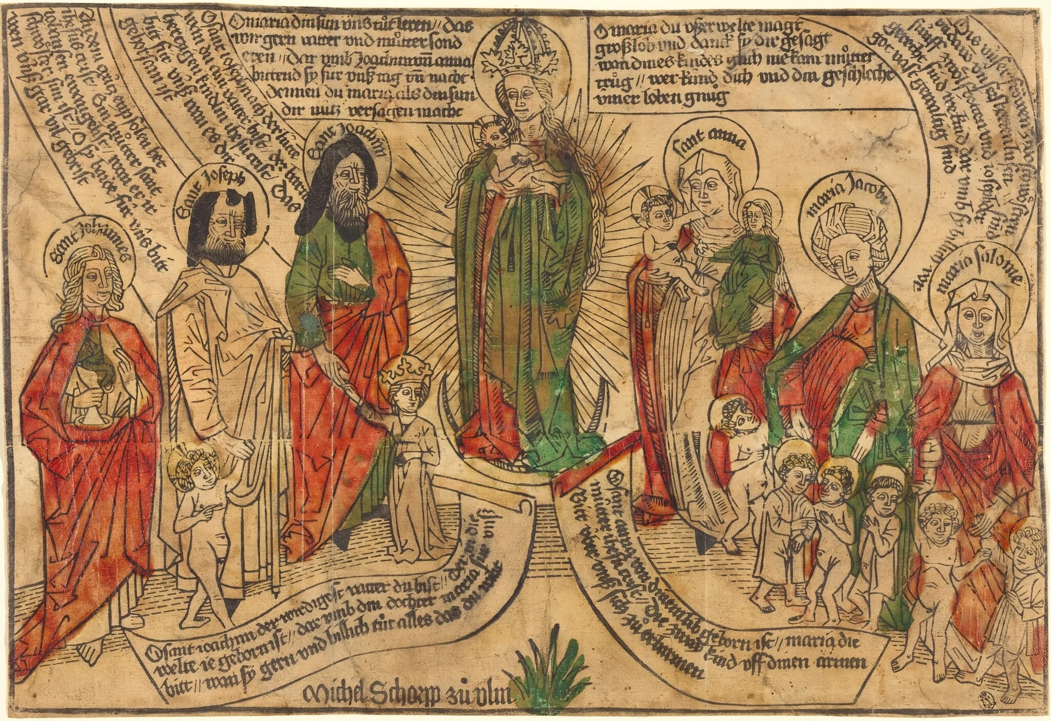 Holy Kinship, detail