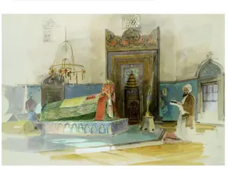 Interior of the Tomb of Sultan Mehmet I, Bursa, by John Frederick Lewis, watercolor, 1841