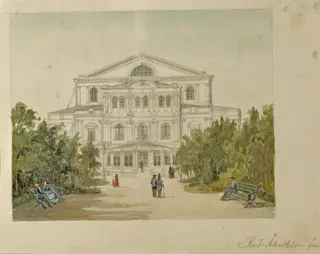 (Uusi) Ruotsalainen teatteri, by Rudolf Åkerblom, 1897