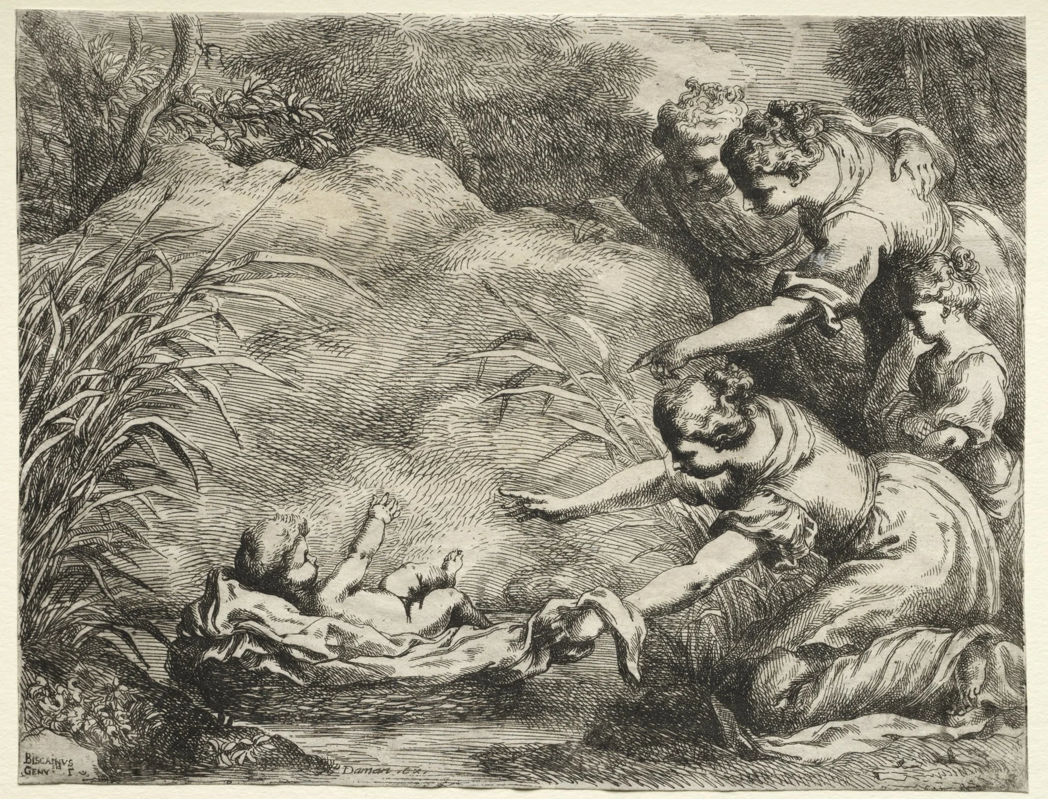 Moses Saved from the Nile, detail