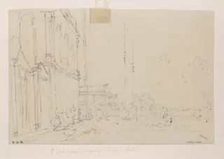 The East India Company's 'factory' in Canton (Guangzhou), by George Chinnery, 19