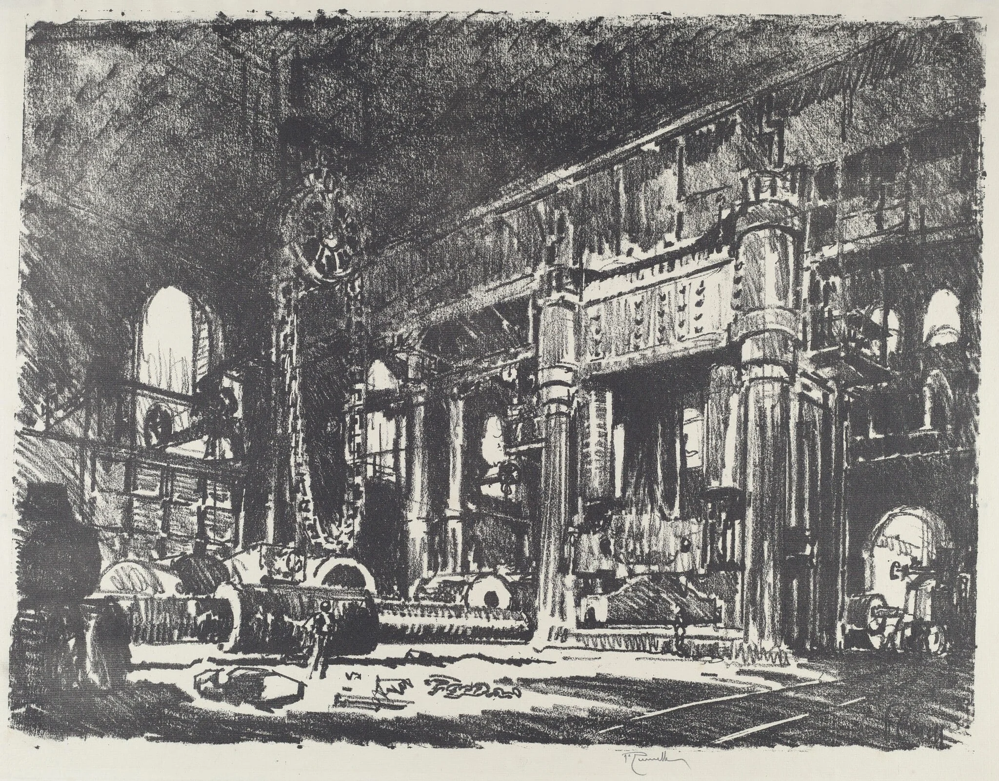 The Gun Forge, detail