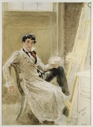 James Holland, Painter, by William Henry Hunt, watercolor, 1828