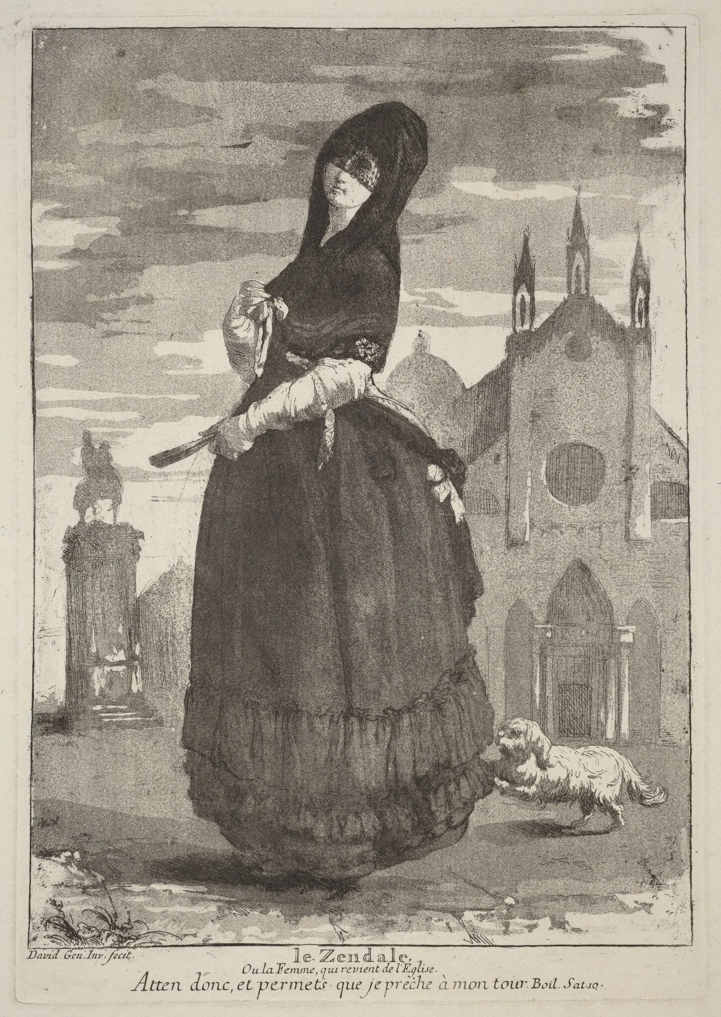 Le Zendale (Woman in a Hood, or the Woman Returning from Church), detail