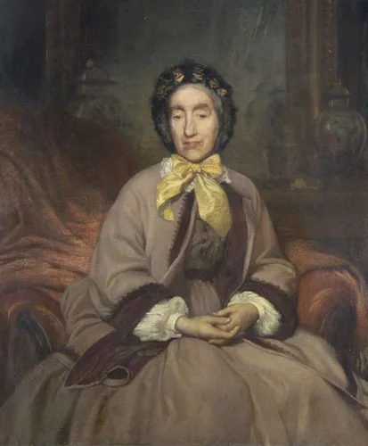 Portrait of Mrs. Ignác Pfeffer, detail