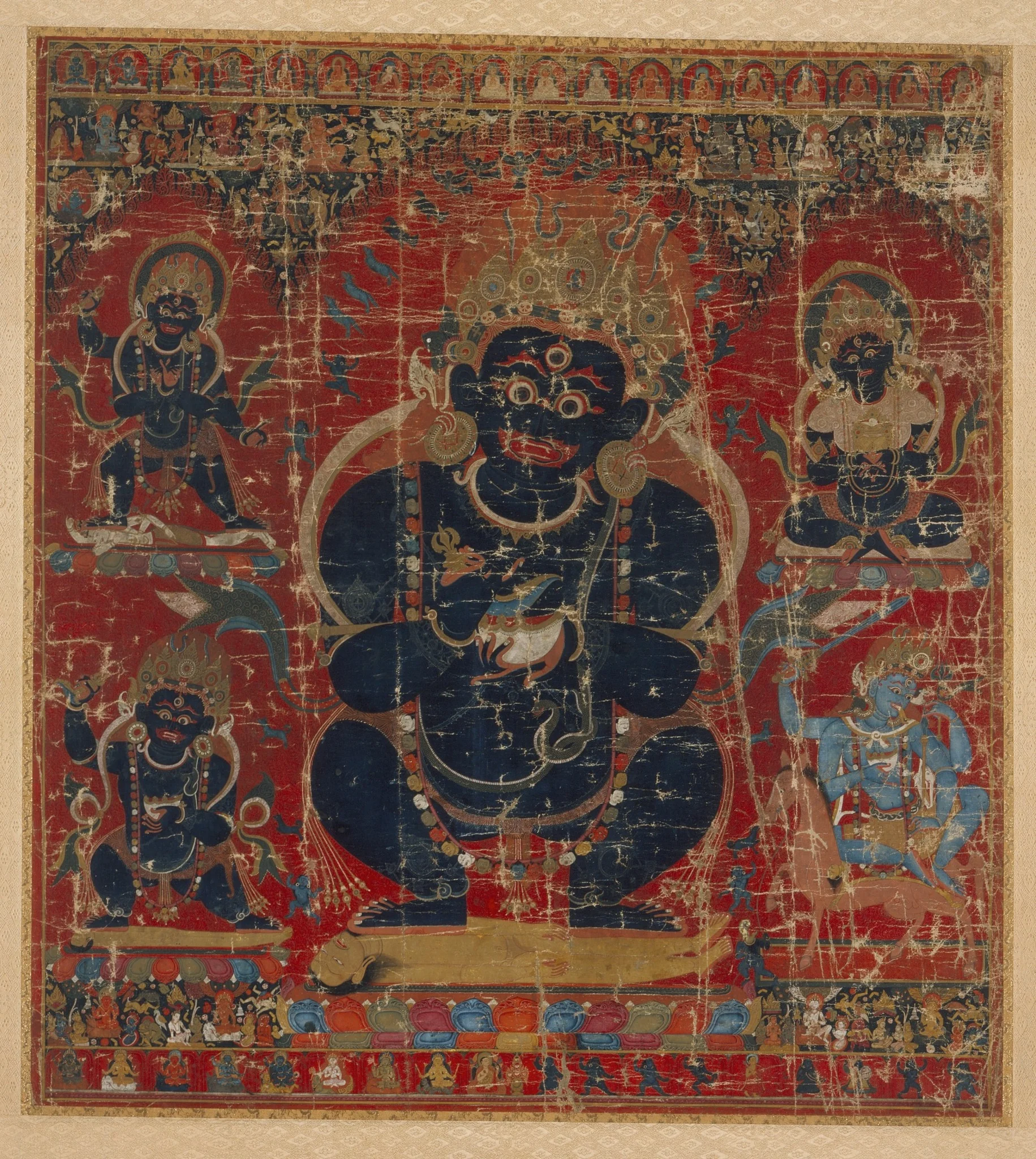 Mahakala Panjarnata (Lord of the Pavilion), detail
