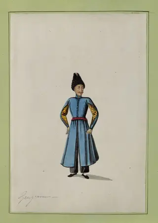 Georgian, by Charles Frederick Brockdorff, watercolor, 1832