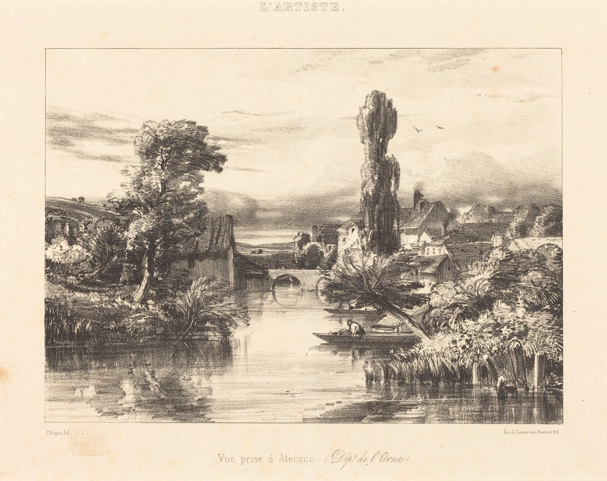 View at Alençon (Vue prise à Alençon), detail