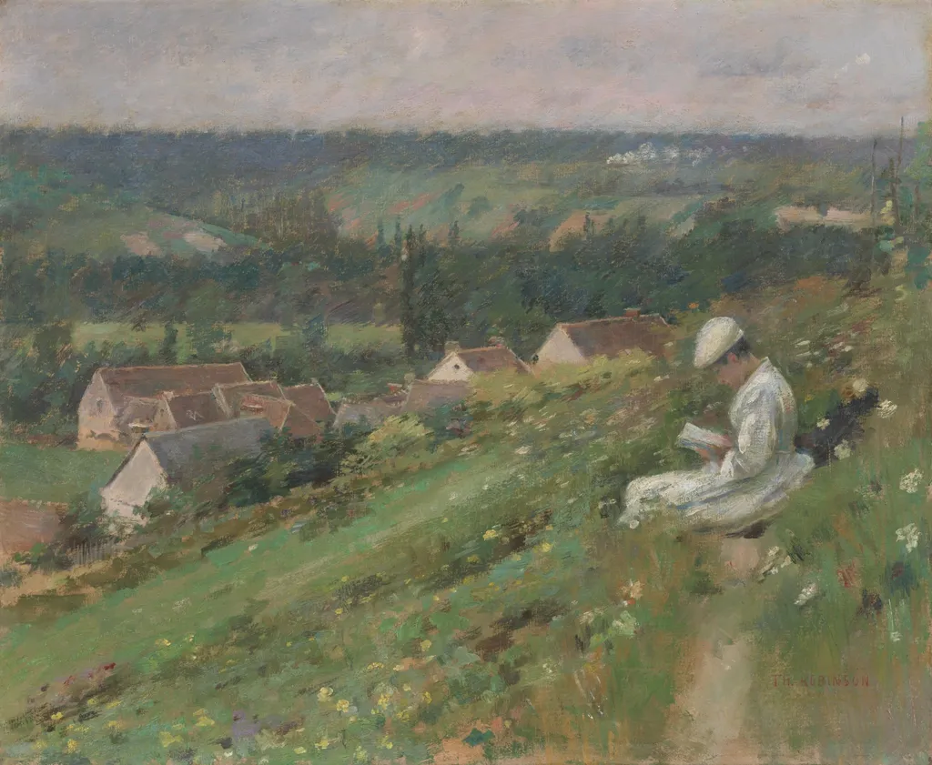 The Valley of Arconville, by Theodore Robinson, oil, 1887