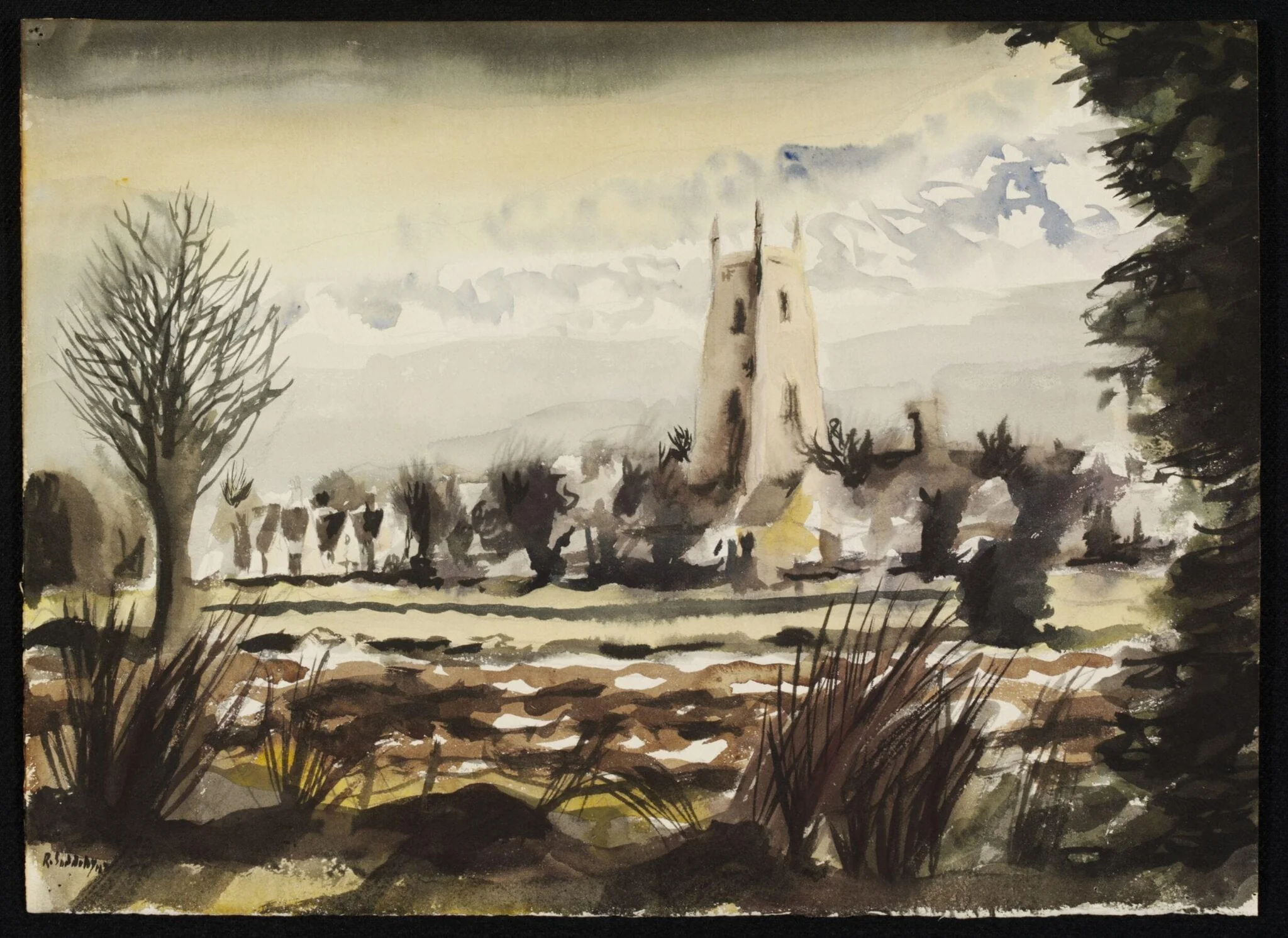 Stoke-by-Nayland; distant view, detail