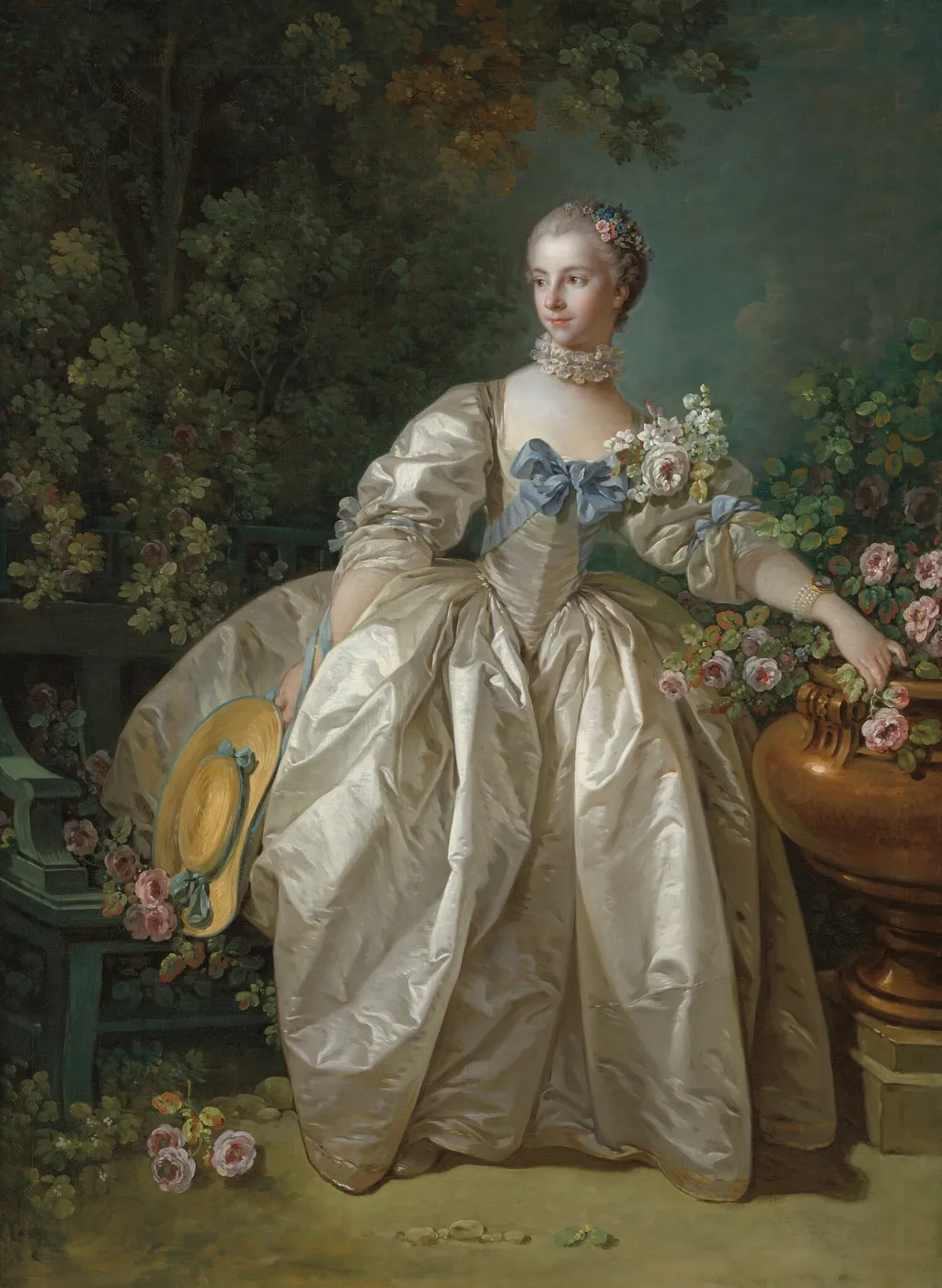 Madame Bergeret, by François Boucher, oil, 1766