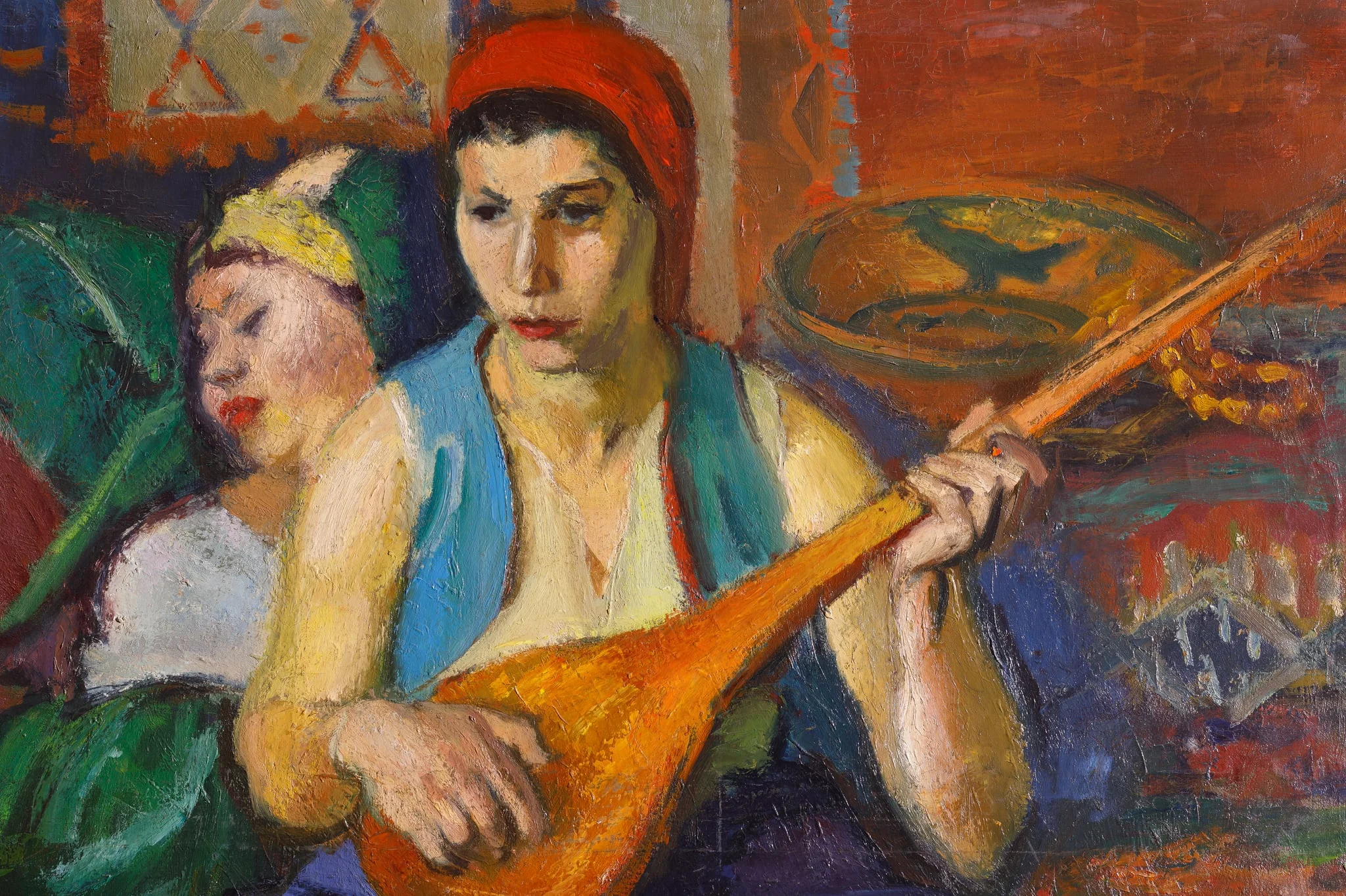 Două odalisce în interior (Paulina și Mariana), detail