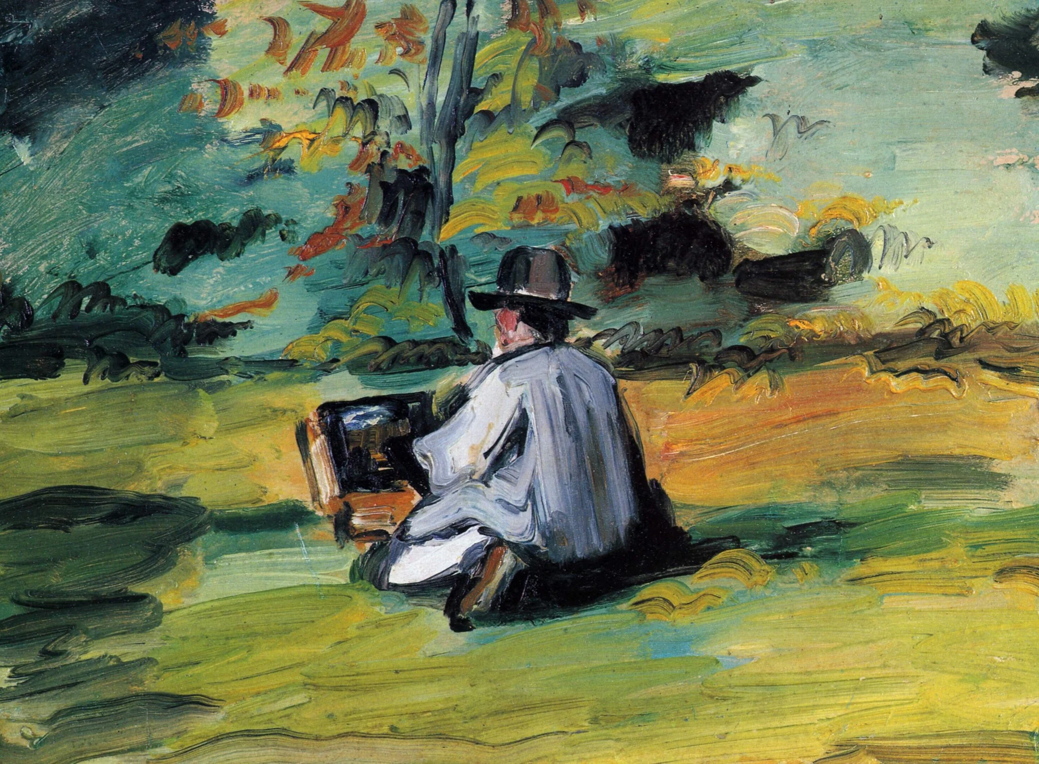 Un peintre au travail, detail