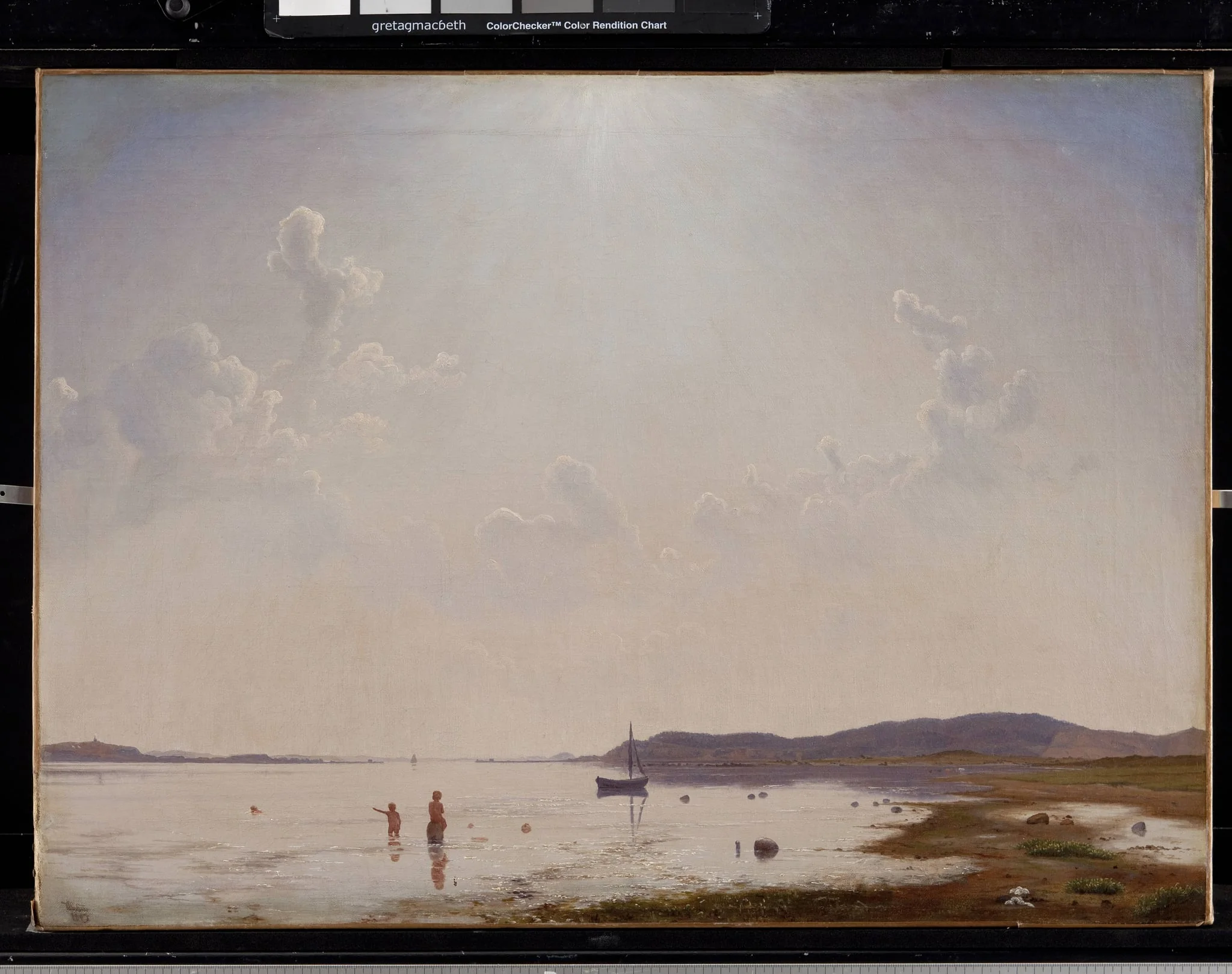 View of Roskilde Fjord near Frederikssund, Zealand, detail