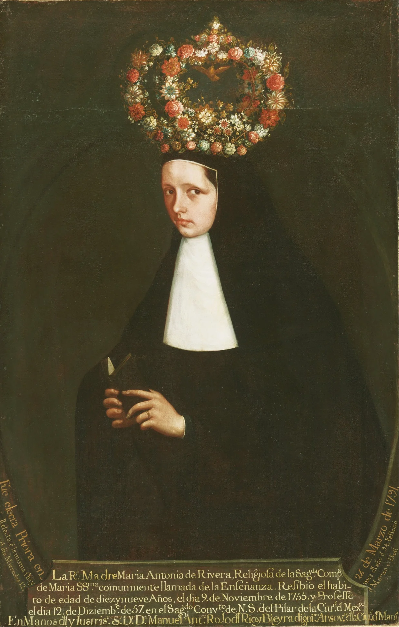 The Reverend Mother María Antonia de Rivera, detail