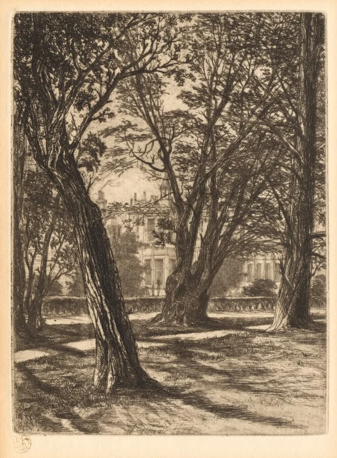 Kensington Gardens, No. 1 (Small Plate), detail