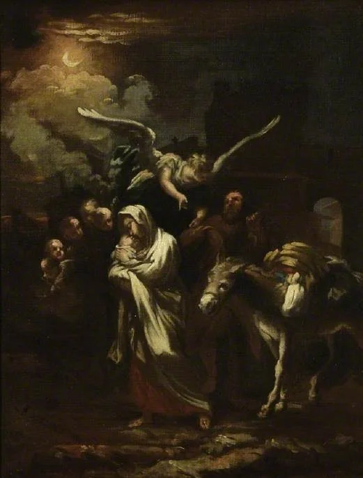 The Flight into Egypt, detail