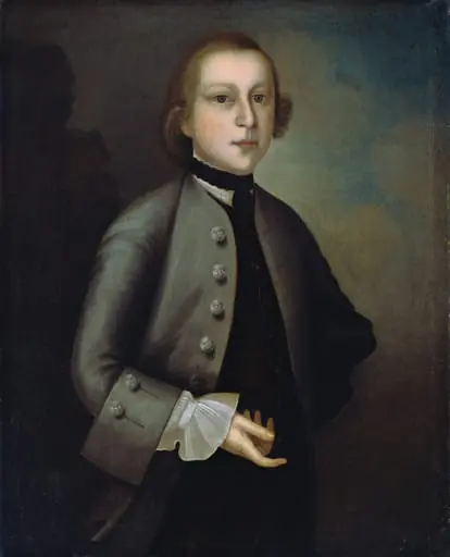 Isaac Foster, Jr., by Joseph Badger, oil, 1755
