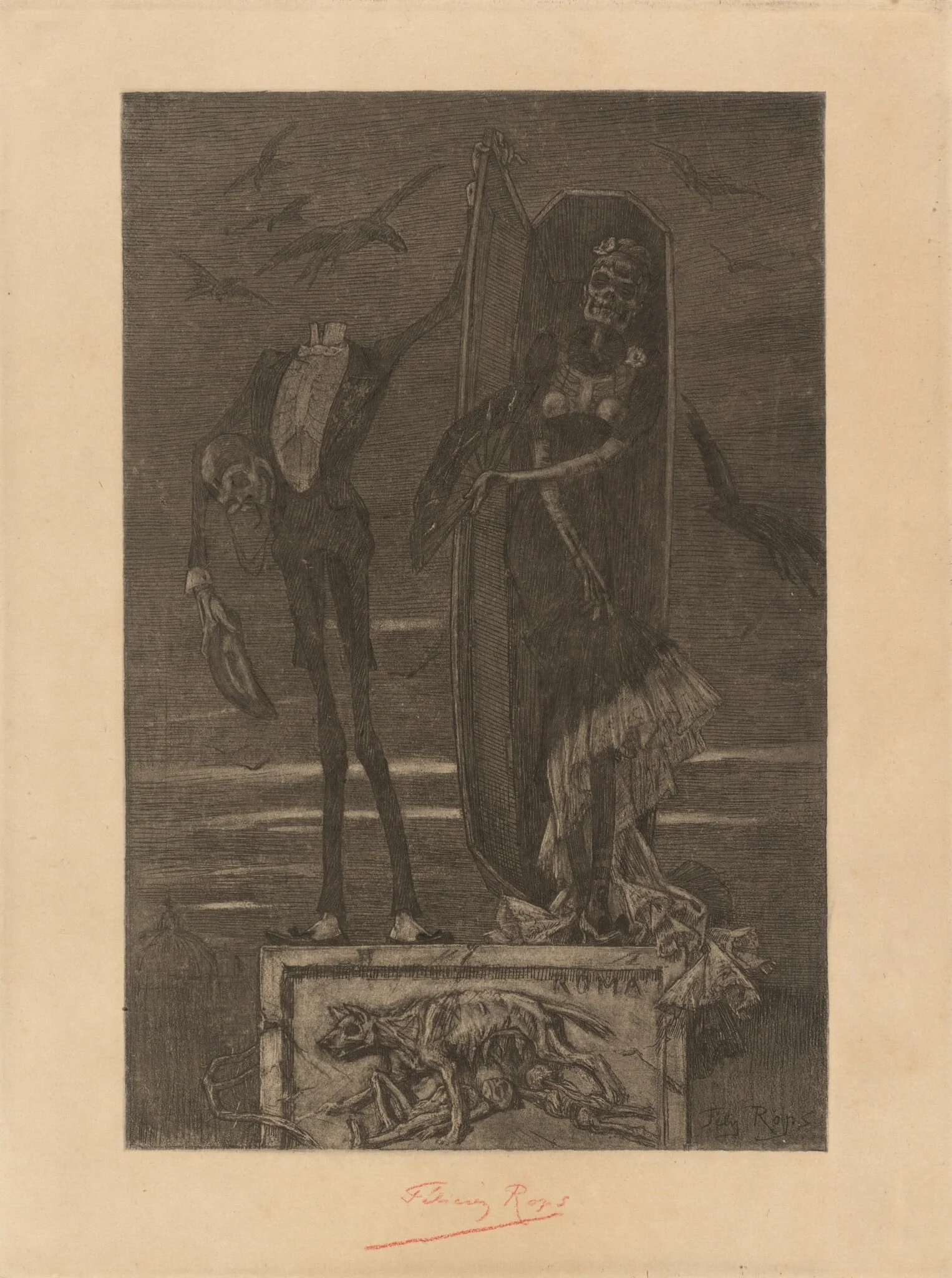 Le Vice suprème: Frontispiece, detail