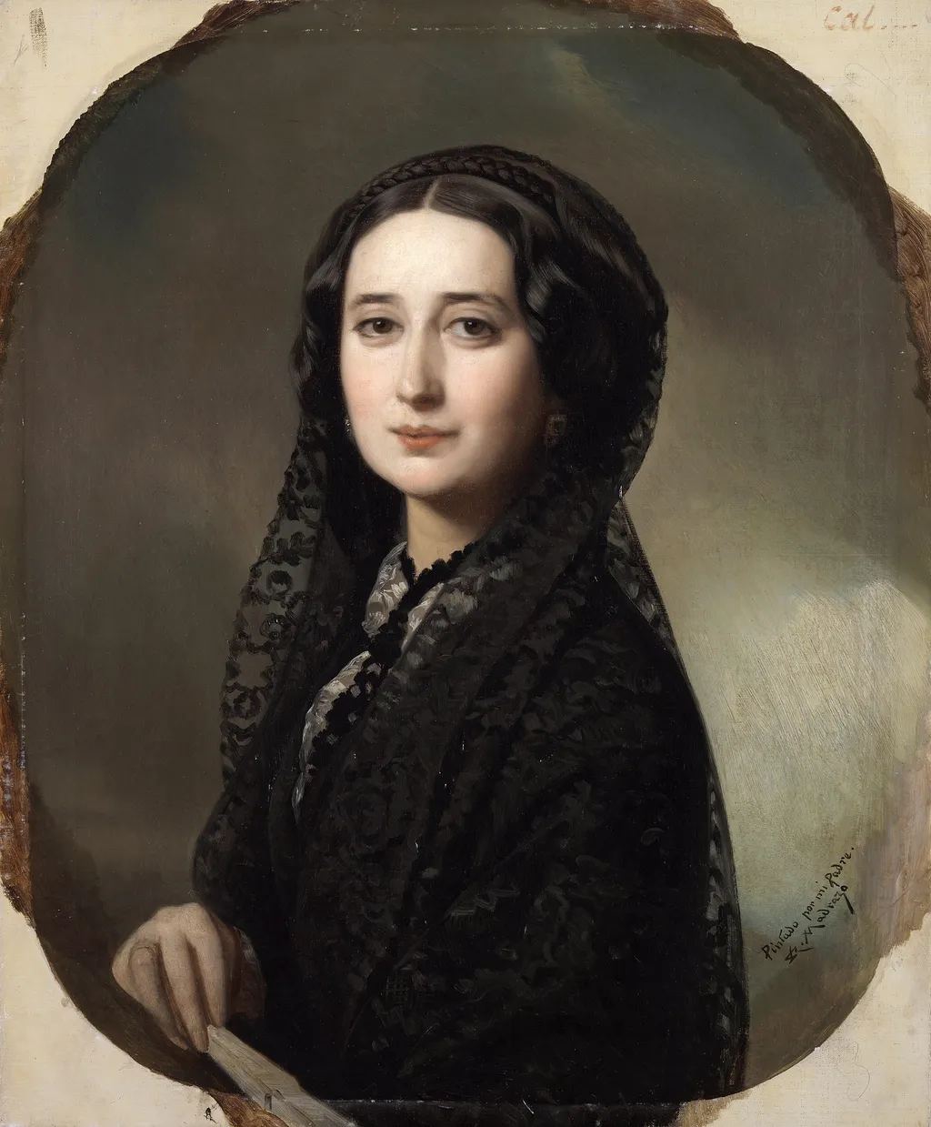 Carolina Coronado, by Federico de Madrazo y Kuntz, oil, 1855