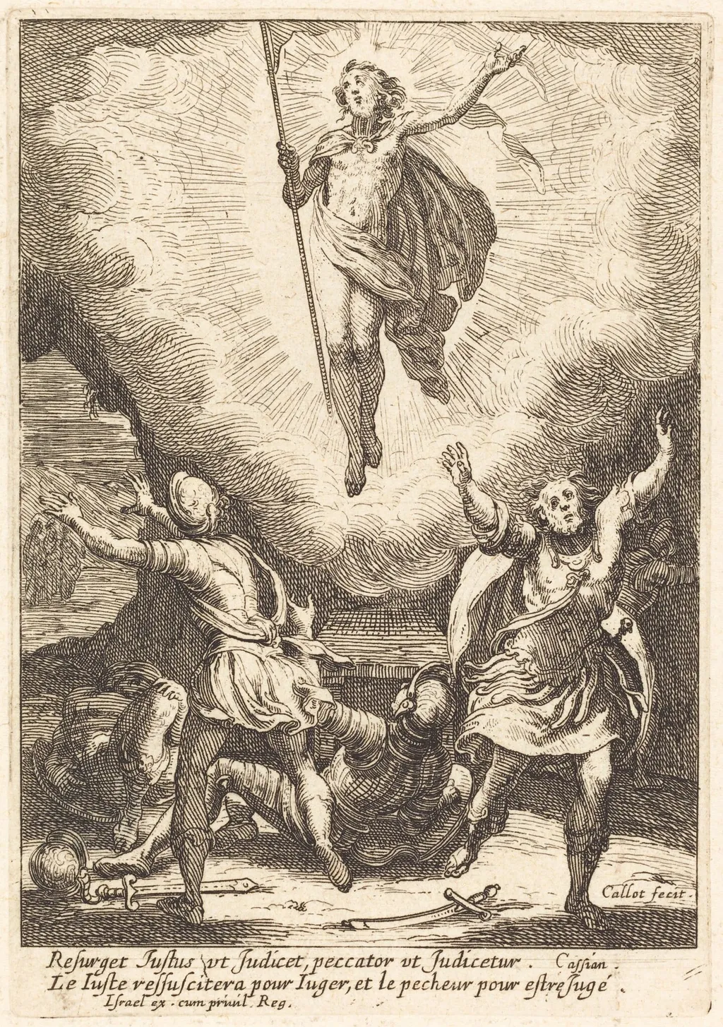 The Resurrection, by Jacques Callot, ink, 1628