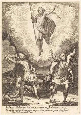 The Resurrection, by Jacques Callot, ink, 1628