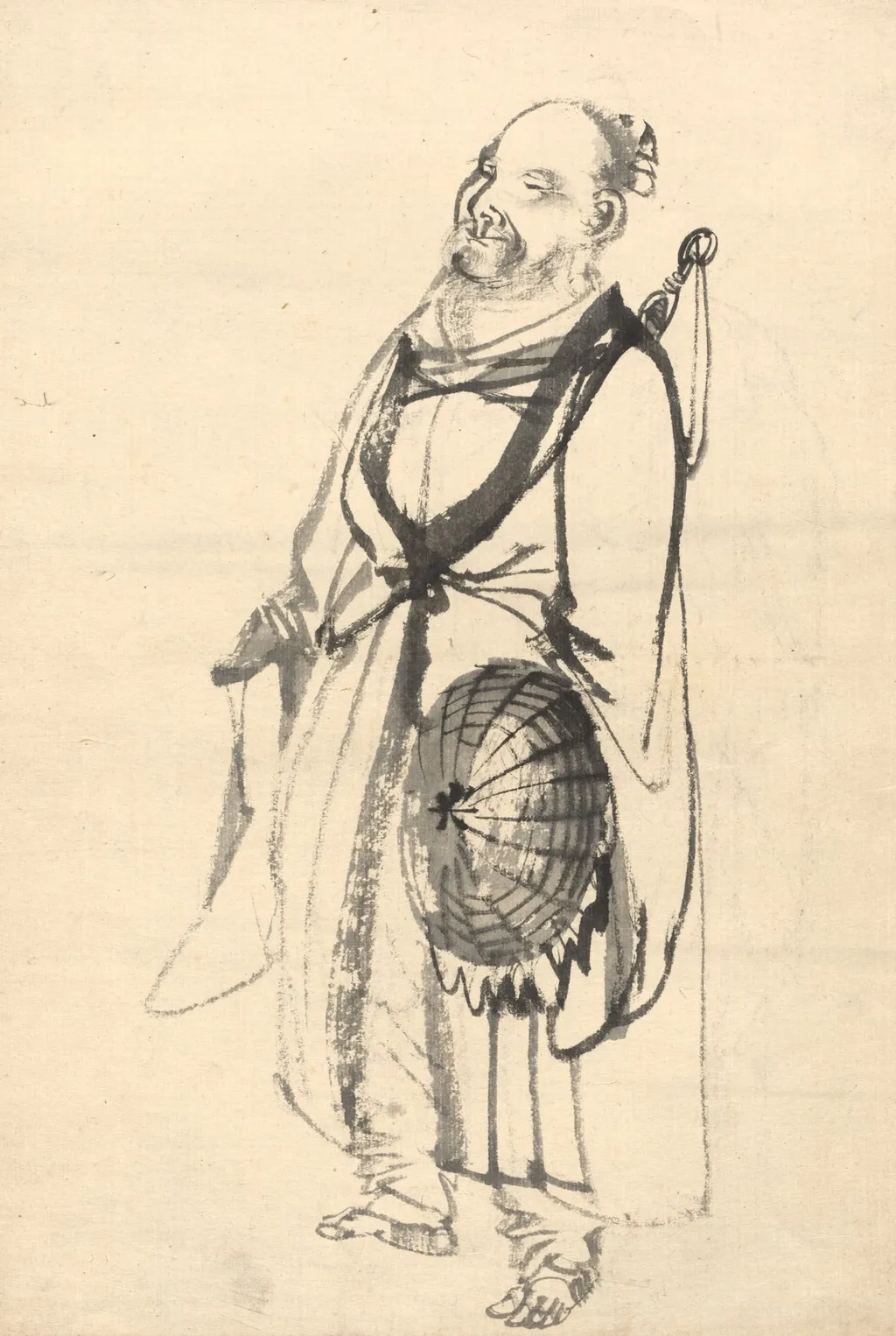 The Wandering Hermit, by Kono Bairei, 1888