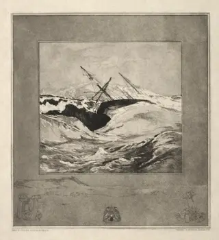 Vom Tode I, (Opus II, 1889) No. 3, by Max Klinger, 1889