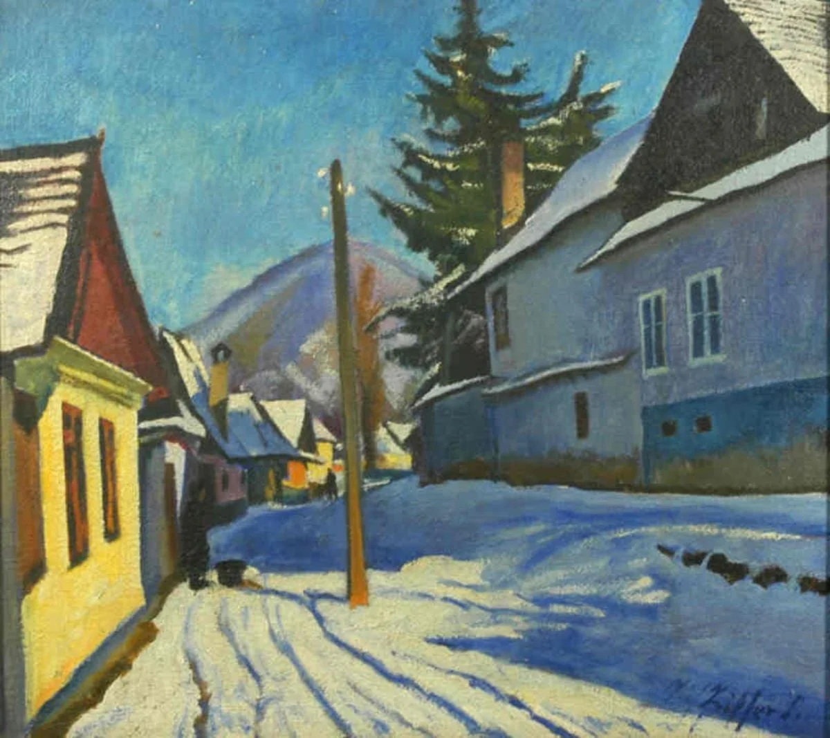 Iarna pe ulița minerilor, detail