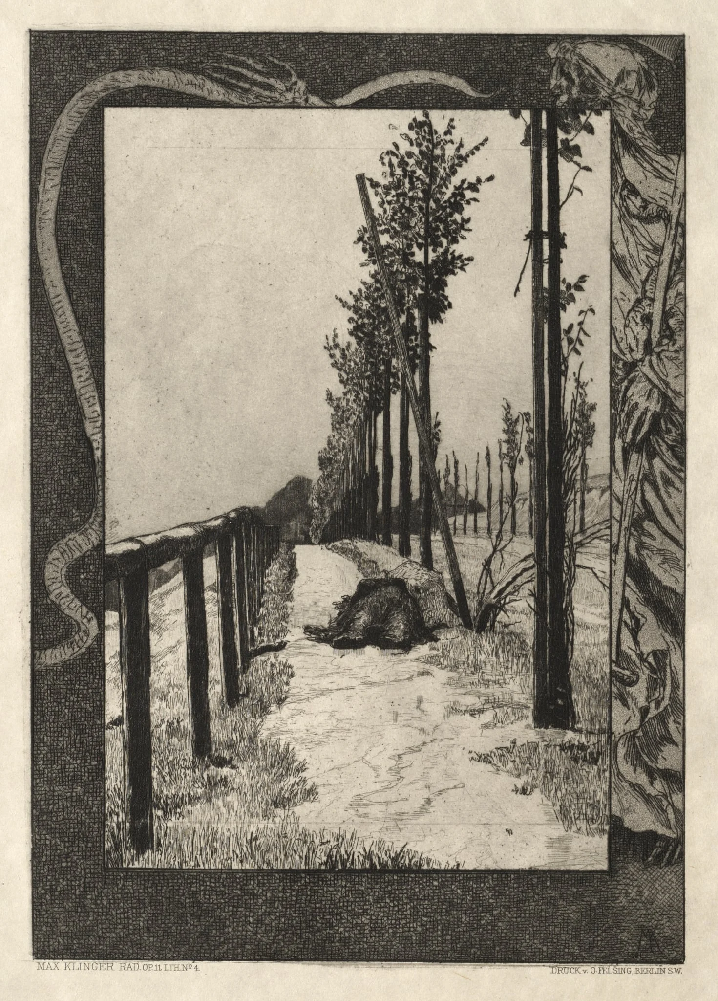 Vom Tode I, (Opus II, 1889) No. 4, detail