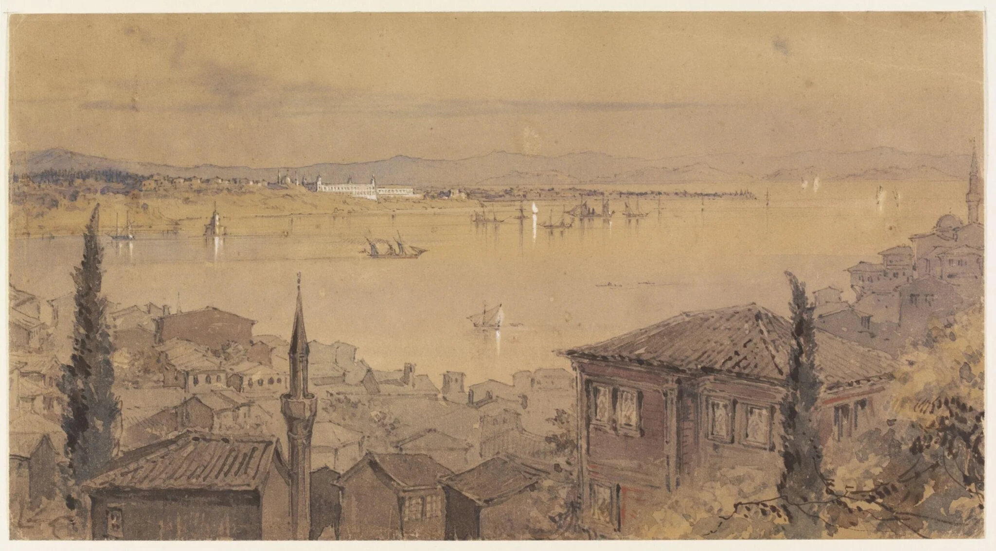 The Bosphorus, from Pera, looking towards Scutari, detail
