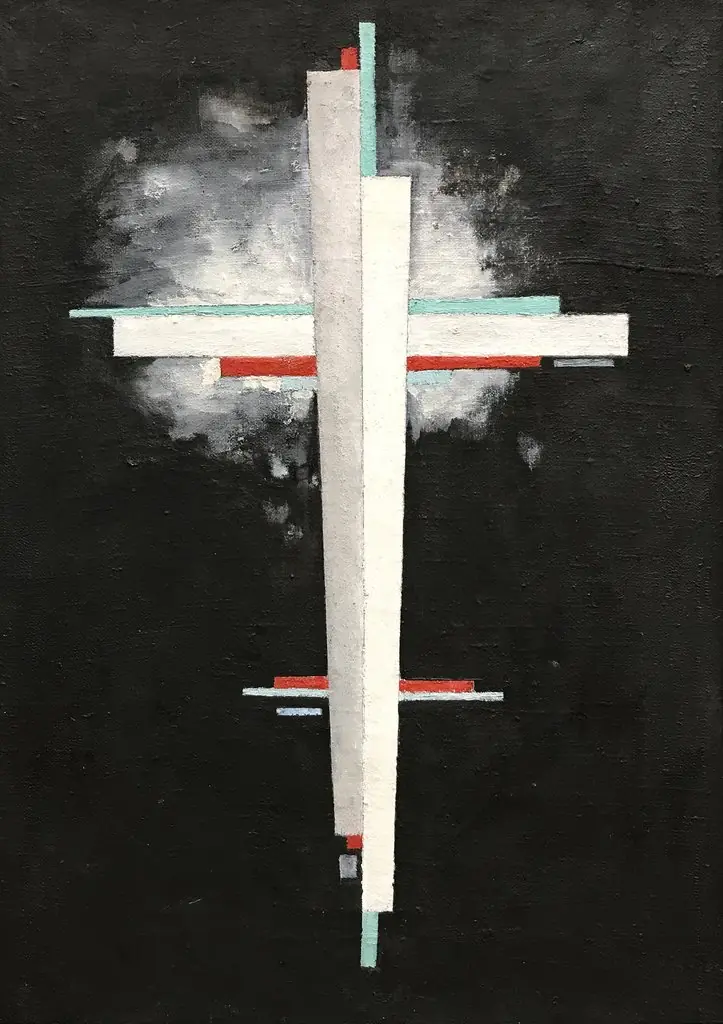 Супрематизм, by Ilya Chashnik, oil, 1923