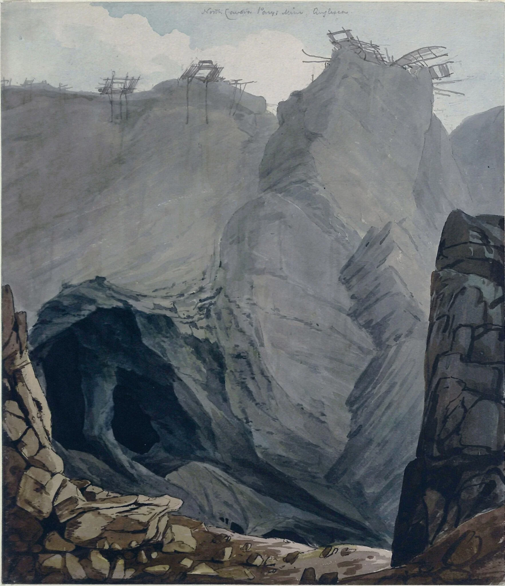 North Cavern, Parys Mine, Anglesea, detail