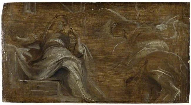 The Annunciation, detail