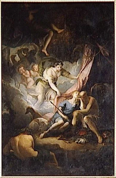 Diane et Endymion, detail