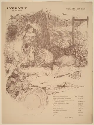 Morituri, by Henri de Groux, ink, 1898