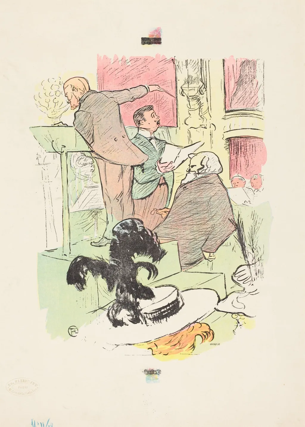 Les grands concerts de l'opera, by Henri de Toulouse-Lautrec, paint, 1895