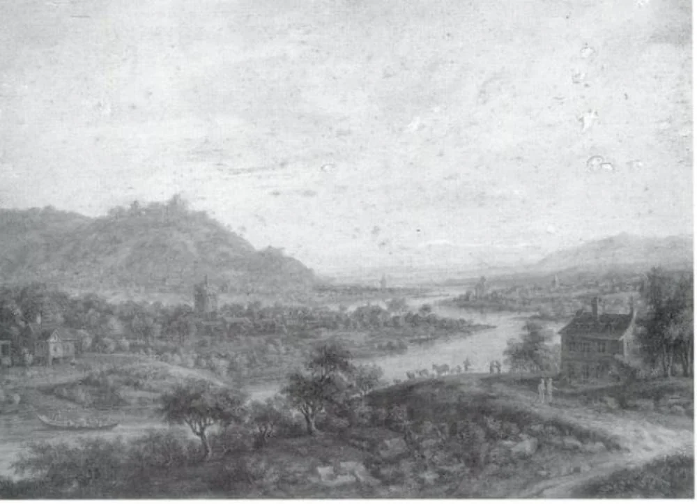 Landscape with the River Main, detail