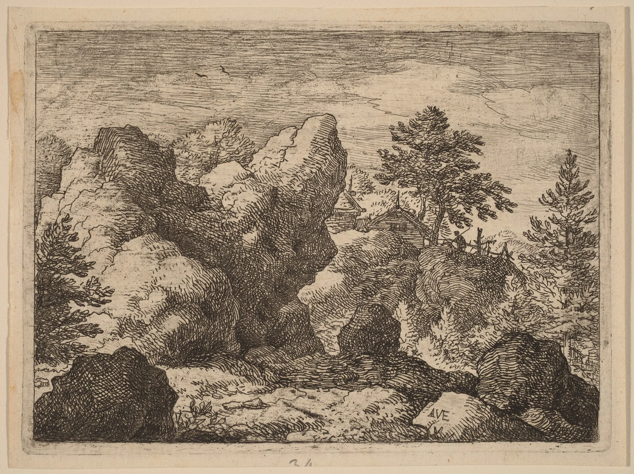 The Pointed Rock, detail