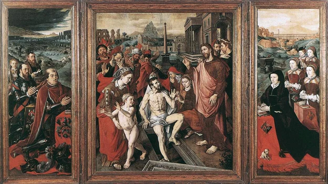 Triptych of the Micault Family, detail