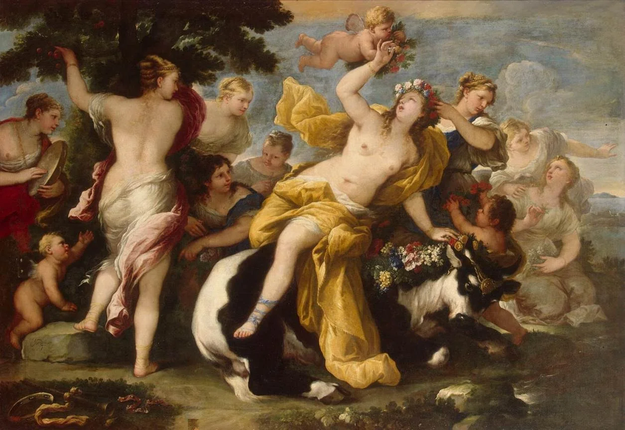 Rape of Europa, detail