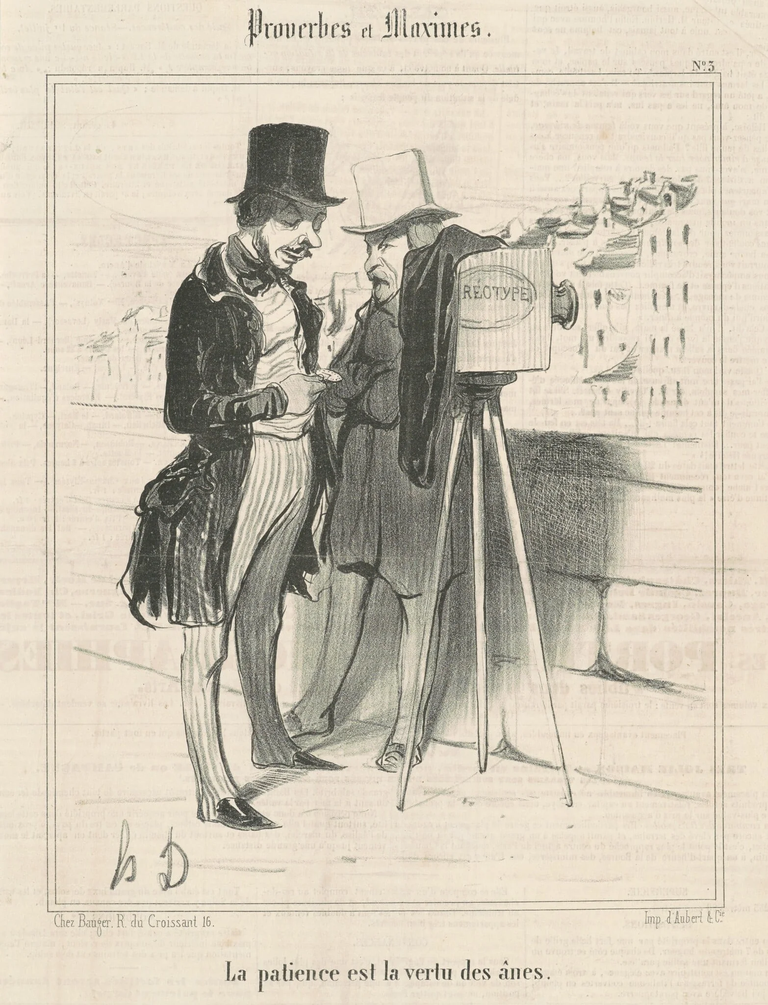 La patience est la vertu des ânes, detail