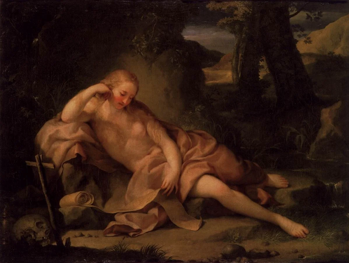 The Penitent Magdalene, detail