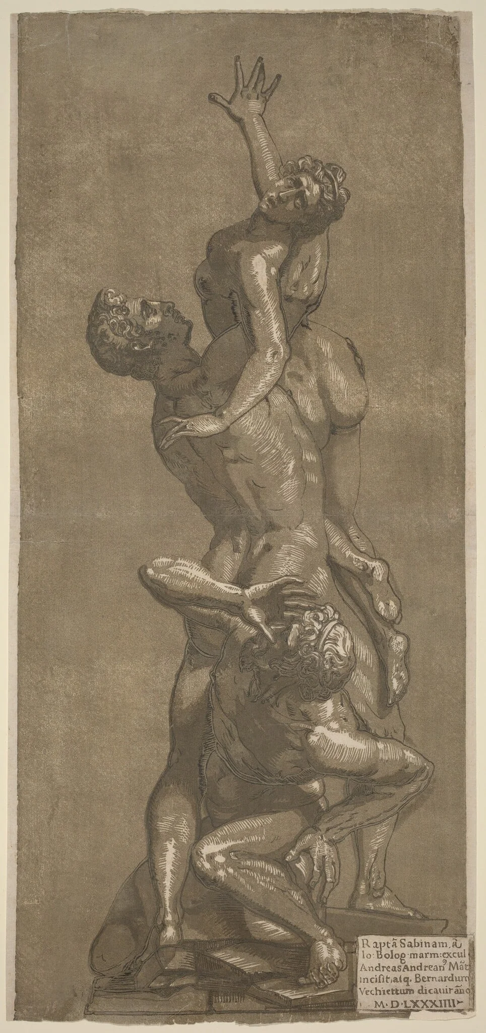 The Rape of a Sabine, detail