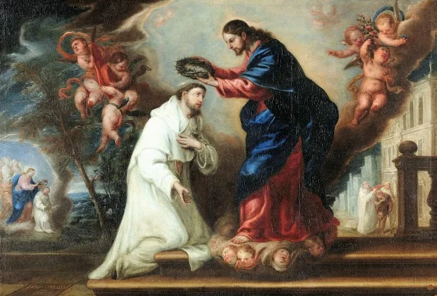 San Ramón Nonato coronado por Cristo, detail